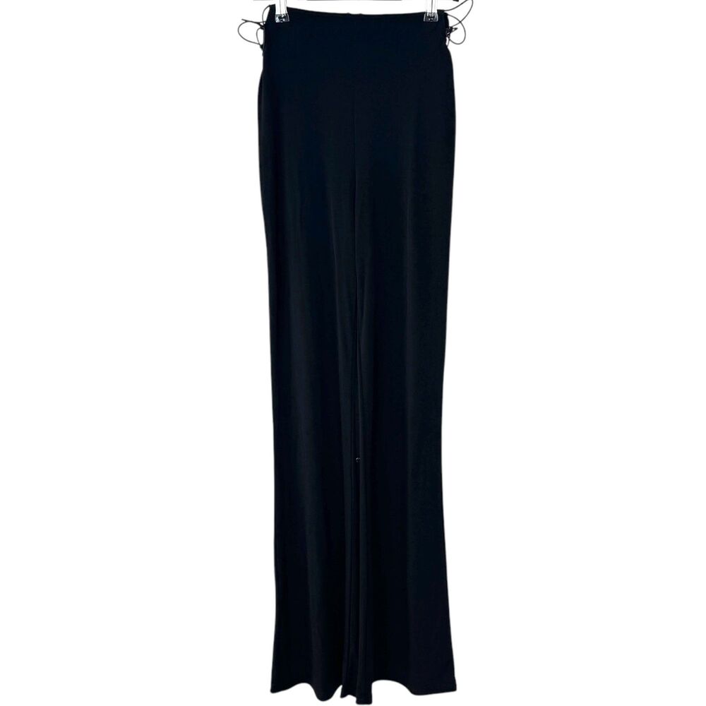 Tiger Mist Black Flare pants cut out sides Size Medium